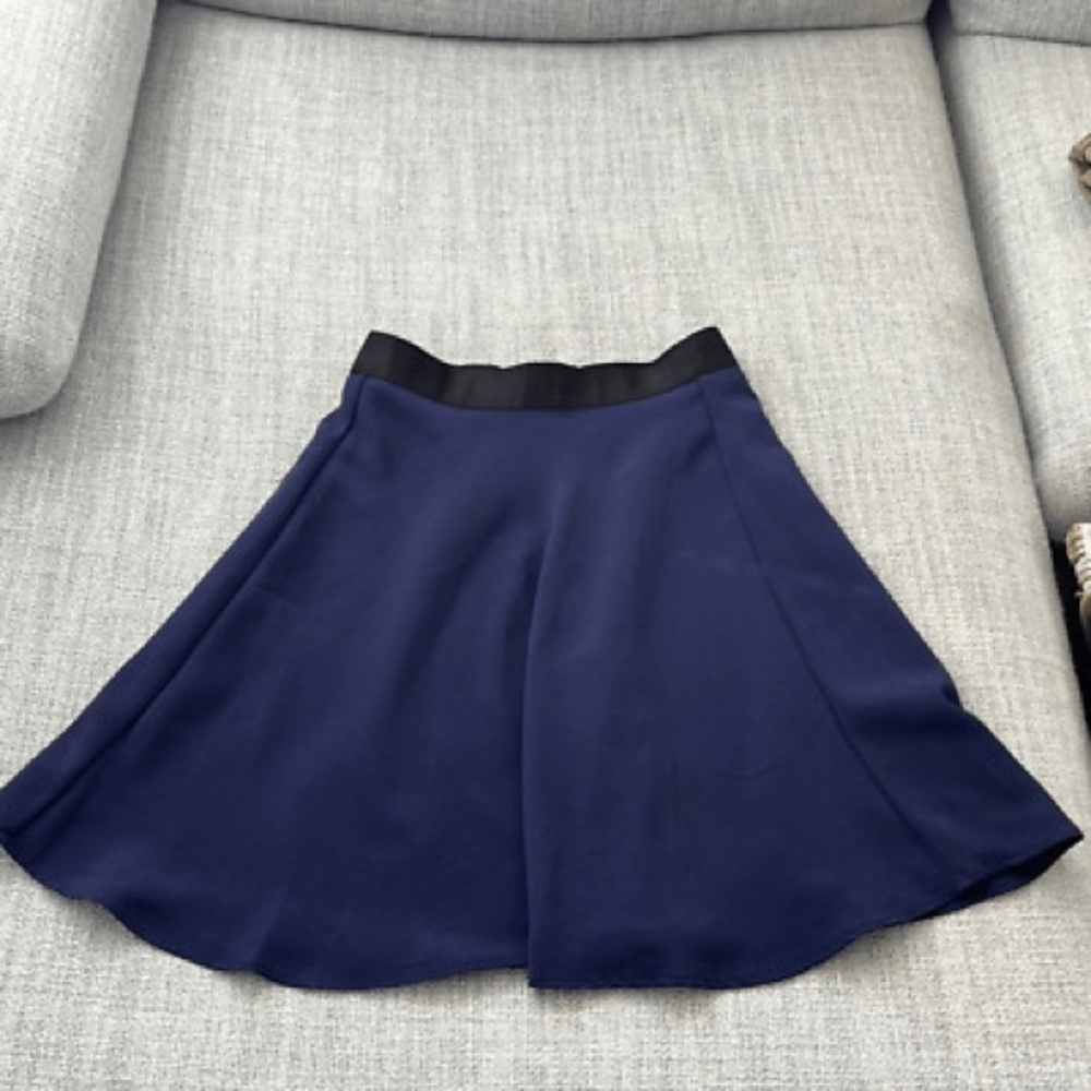 3.1 Phillip Lim Navy Midi Skirt